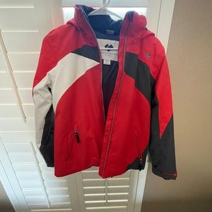 Boys Obermeyer Ski Jacket with hood, size L 14-16